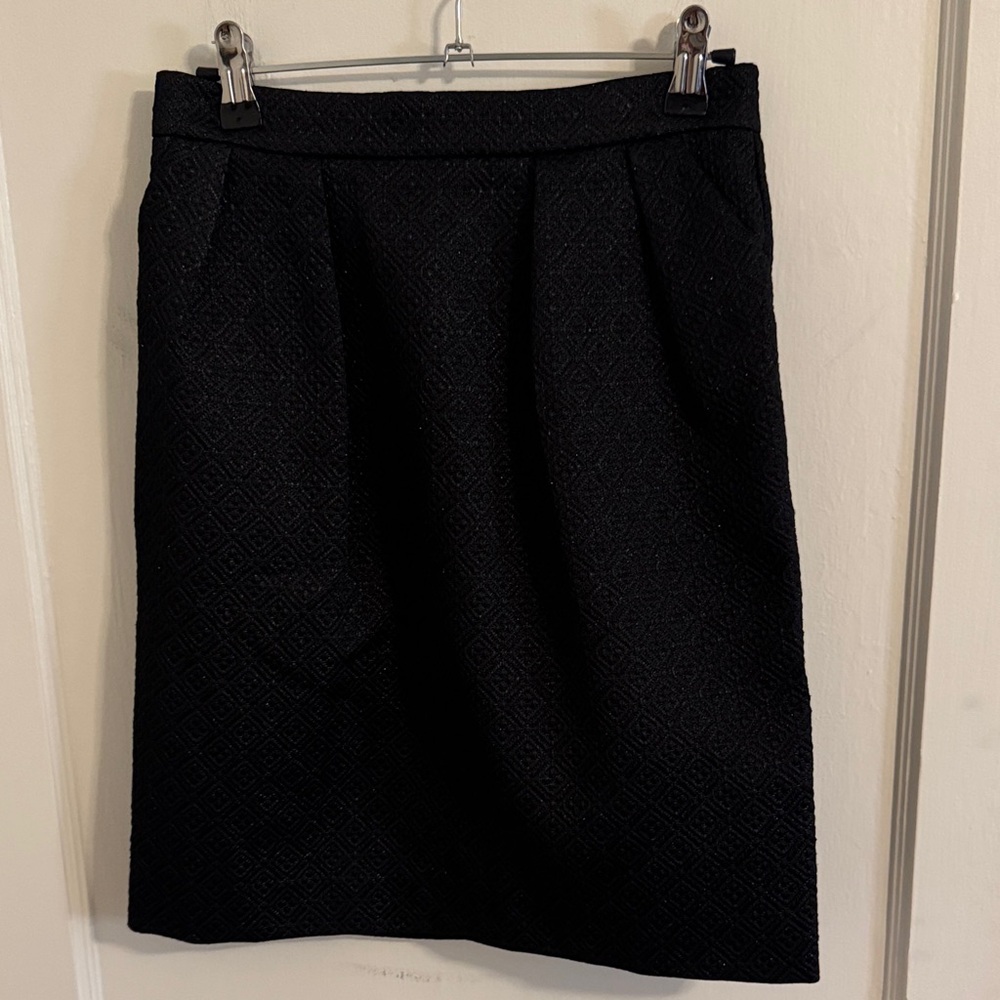 Amanda Uprichard Black Shimmer Skirt Sz Small